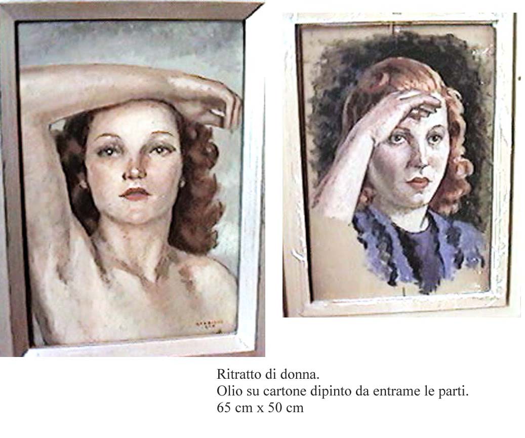 Giacomo gabbiani: Quadro Vintage Ritratto di donna del XX Secolo. Opera originale e disponibile - Robertaebasta® Art Gallery opere d’arte esclusive.
